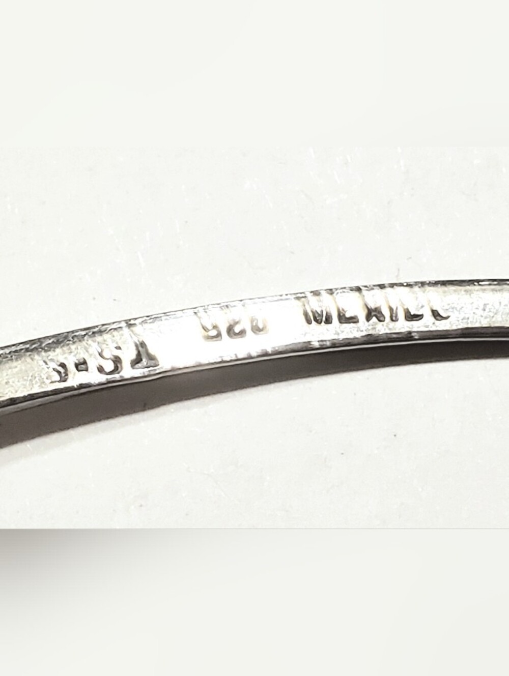 Simple Neck Ring Wire Torque Chic Minimalist Oval kinda 925 Silver Mexico Taxco - Picture 9 of 10